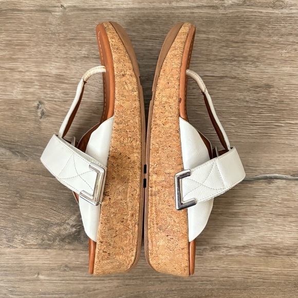 Fitflop Remi Toe Post Thongs Urban White Leather Adjustable Sandals Women’s 11 - Picture 10 of 15